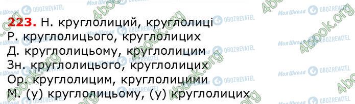 ГДЗ Українська мова 6 клас сторінка 223